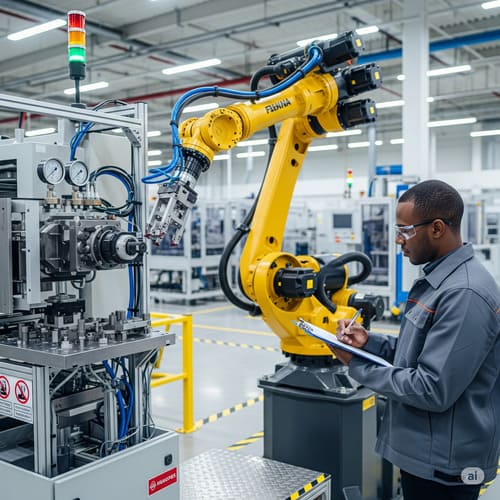 Engenheiro realizando vistoria para Laudo Técnico de Equipamento Engenheiro realizando vistoria para Laudo Técnico de Equipamento